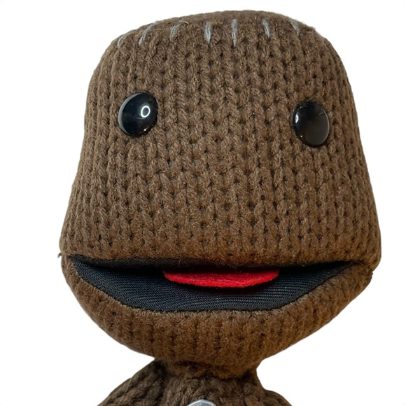 Little Big Planet Sackboy Happy 7” Plush Senario 2010 Sony PlayStation PS3 Toy - Picture 9 of 16
